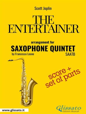 cover image of The Entertainer--Saxophone Quintet score & parts